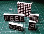 7-Segment and 8x8 Matrix LED Controls