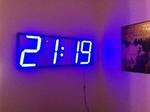 Big, auto dim, room clock (using arduino and WS2811)