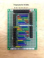9-Charlieplexor (9-pins for 72 LEDs)