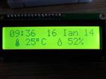 Clock with thermometer using Arduino, i2c 16x2 lcd, DS1307 RTC and DHT11 sensor.