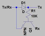 Half duplex UART from single AVR pin