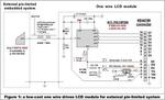 One wire brings power & data to LCD module