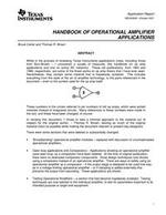 Handbook of operational amplifier applications
