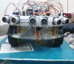 4WD Robot Controlled by Android , Detect hurdles