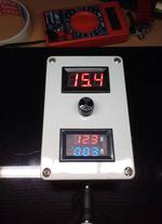 Selfmade continiously adjustable step up power supply
