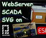 Web Server Scada SVG ESP8266 Random value with 6V Battery