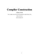 Compiler Construction