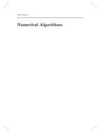 Numerical Algorithms