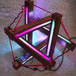 Interactive led lamp | tensegrity structure + arduino