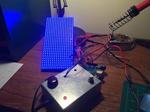 An LED panel controlled by your guitar! (or other audio source)