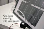 Budget off-grid automatic watering with solar panels