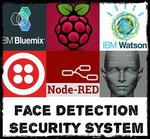 Face detection Security System using Pi, Node-red, IBM-Watson, Twilio, Email service