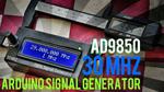 Arduino + AD9850 30MHZ DDS Signal Generator In 12$