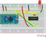 T³: Programming an ATtiny84A from Arduino