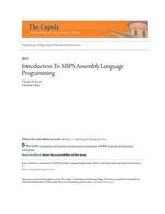 Introduction To MIPS Assembly Language Programming