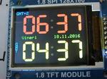 Adjusting dual clock using DS3231 on 1.8” ST7735 display