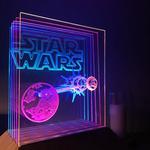 Animated Star Wars CNC LED lamp Arduino Controlled