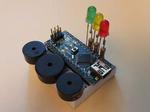 Happy birthday melody on Arduino Nano with 3-way polyphony