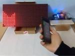 LED Matrix Wave Moves With Hand