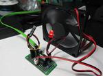 Temperature Controlled Fan With LED Status
