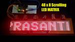 48 X 8 Scrolling LED Matrix Using Arduino