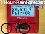 ePaper-Based Local Rain Forecast for Fair Weather Cyclists