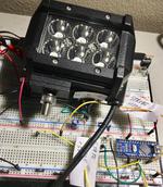 Arduino / MOSFET Controlled High Bright LED Motorcycle Light