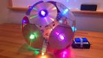 The Compact Disc-o: My LED disco ball music festival totem!