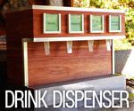 Electric Wooden Drink Dispenser