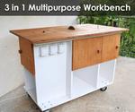 Homemade 3 in 1 Multipurpose Workbench: Table Saw, Router Table and Inverted Jigsaw (Free Plans)