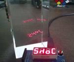 Digital Clock With Mirrored Display Driven by Accelerometers