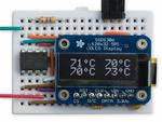Four-Channel Thermometer on OLED display