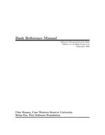 Bash Reference Manual - Reference Documentation for Bash 4.4