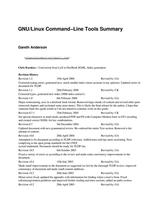 GNU/Linux Command-Line Tools Summary