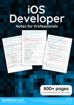 iOS Developer Notes for Professionals book