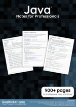 Java Notes for Professionals book