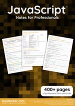 JavaScript Notes for Professionals book