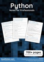 Python Notes for Professionals book