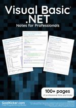 Visual Basic .NET Notes for Professionals book