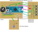 Bass, Treble, And Volume Usb Controller With Keyboard Leds