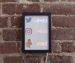 Social Stats Tracker Display With Esp8266