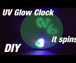 Uv Glow Clock - It Spins!