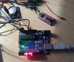 Central Thermal Reglable Thermostat And Clock With Arduino