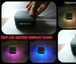 Tiny LED Matrix Display Clock