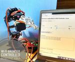 Wi-Fi Browser Controlled Robotic Arm (with Arduino and ESP8266)