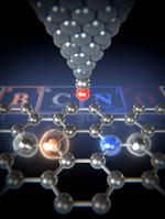 Individual impurity atoms detectable in graphene