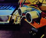 Arduino and Ultrasonic Sensor Based Radar on SLabs-32 IOT Board