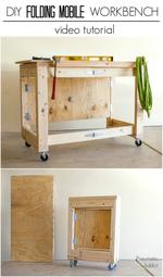 Folding Mobile Workbench