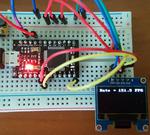 Fast SSD1306 OLED drawing with I2C bit banging