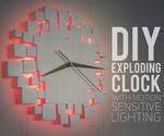DIY Exploding Wall Clock With Motion Lighting